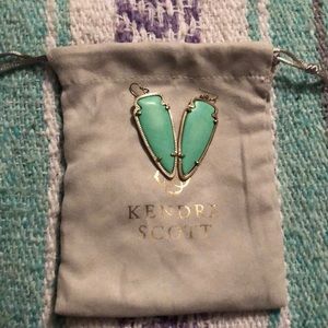 Mint colored Kendra Scott earrings